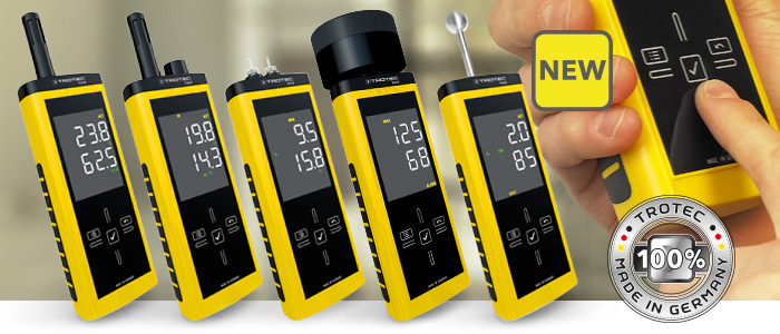 Professional hand-held measuring devices of the next generation – Trotec exclusive: