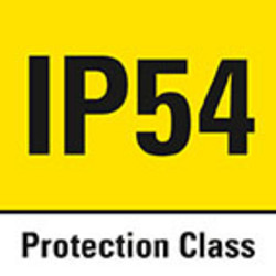 Protection type IP54 – sealed against spray water from all directions