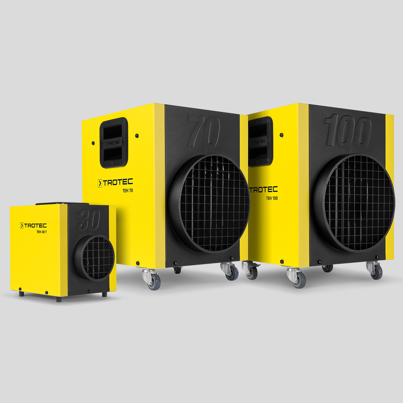 Robust professional electric heaters of the TEH series