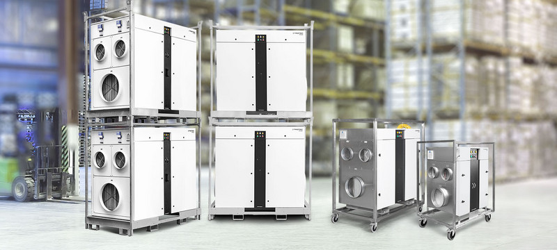 Stationary adsorption drying units of the TTR series