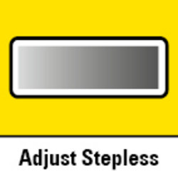 Stepless temperature adjustment