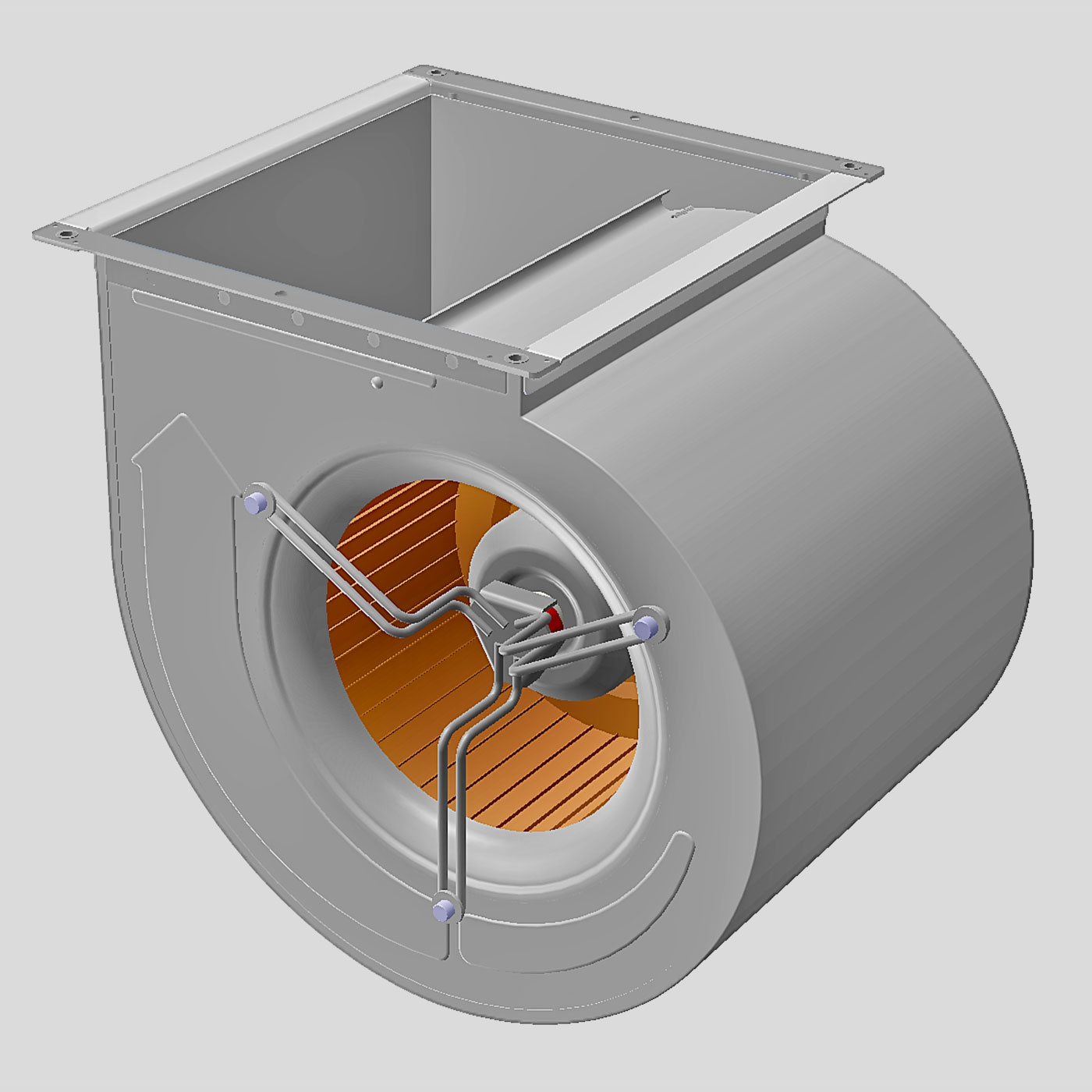 Steplessly self-regulating EC radial fan