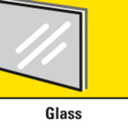 Suitable for glass