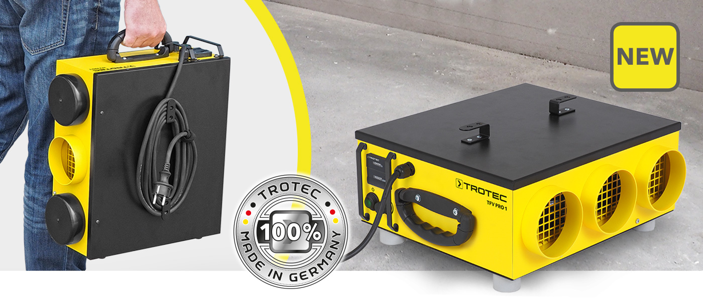 The new radial fan TFV Pro 1 from Trotec
