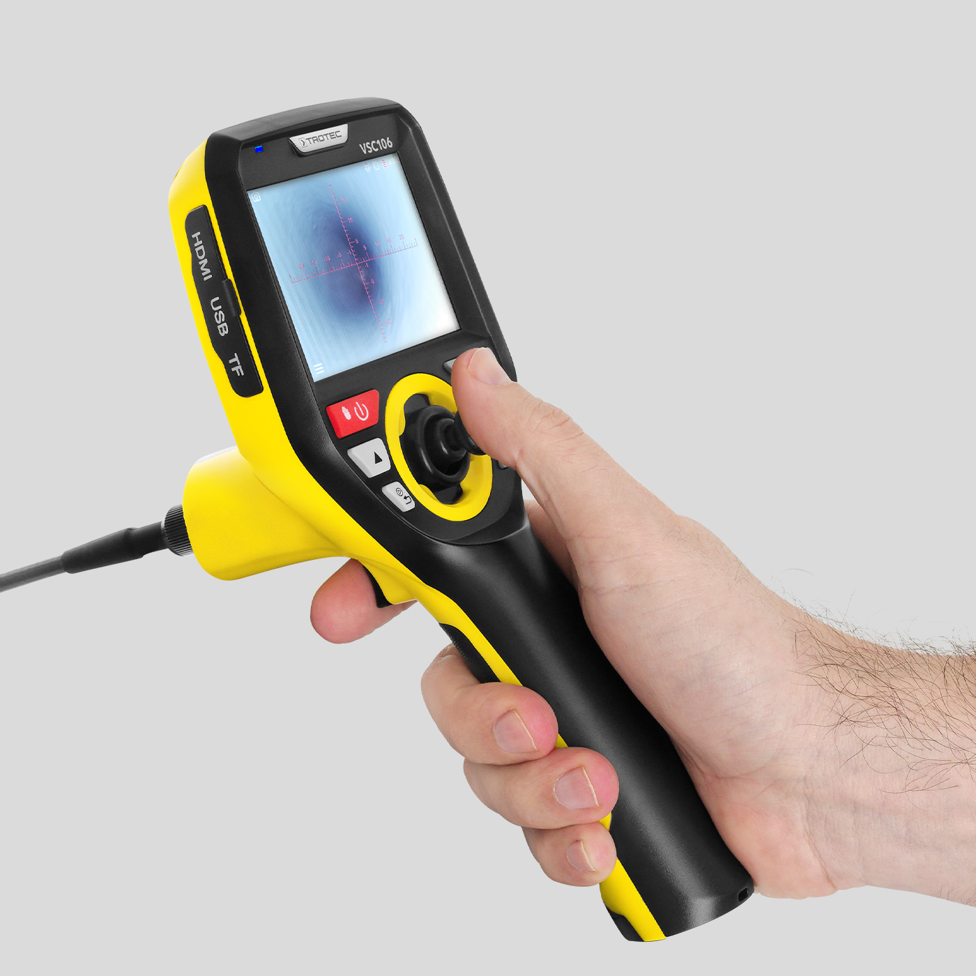 The professional industrial videoscope VSC106 as a compact hand-held unit