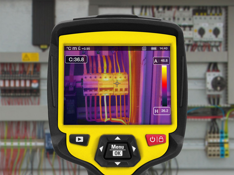 The thermal imaging camera IC200 offers a wide range of display options