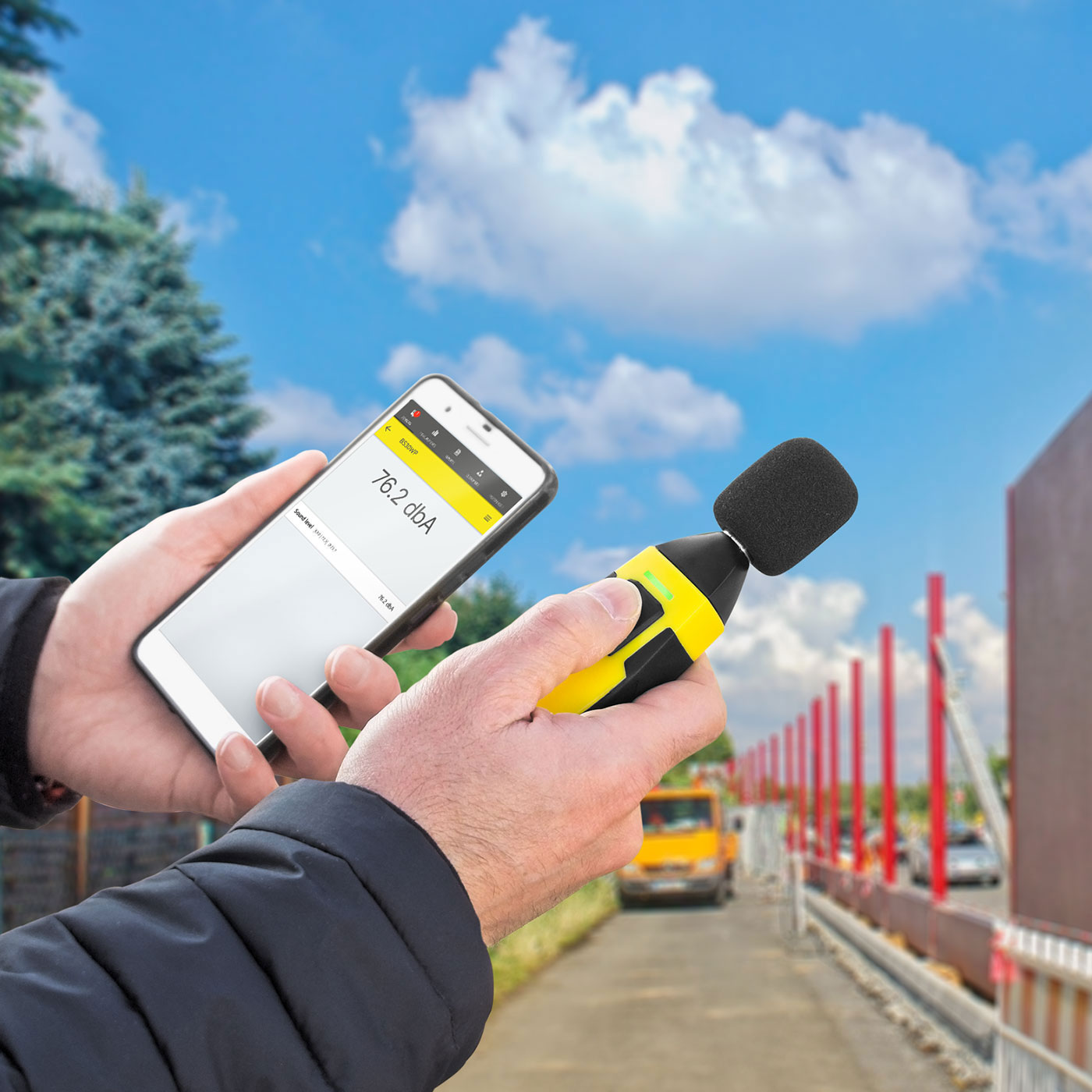 Tracking down noise sources with sound level meters