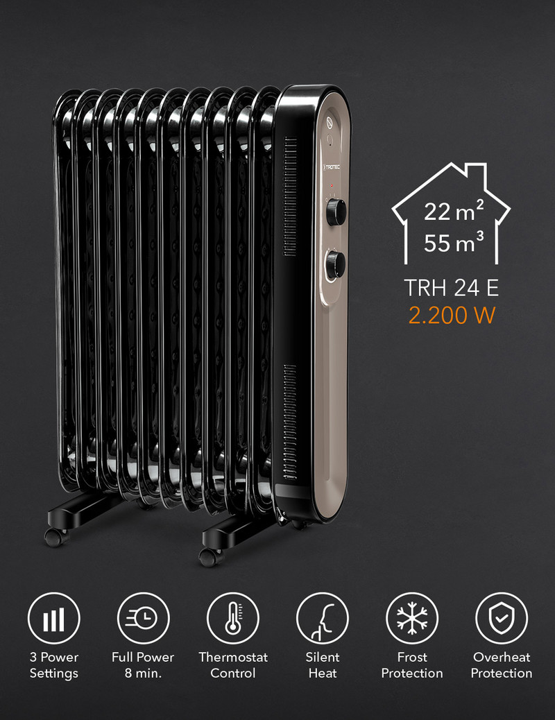 Oil-filled radiator TRH 24 E - TROTEC