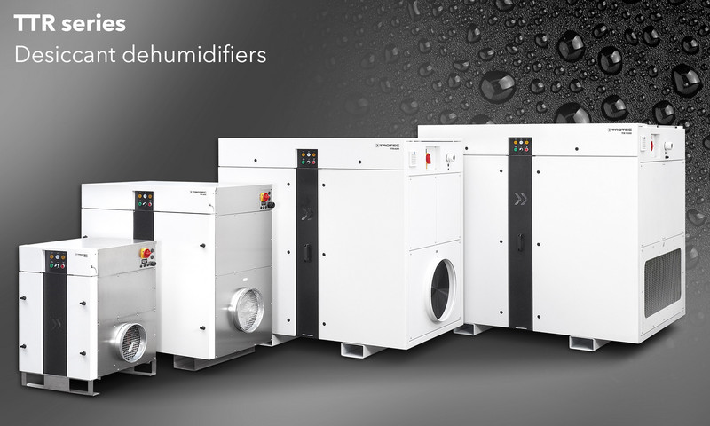 TTR desiccant dehumidifiers from Trotec