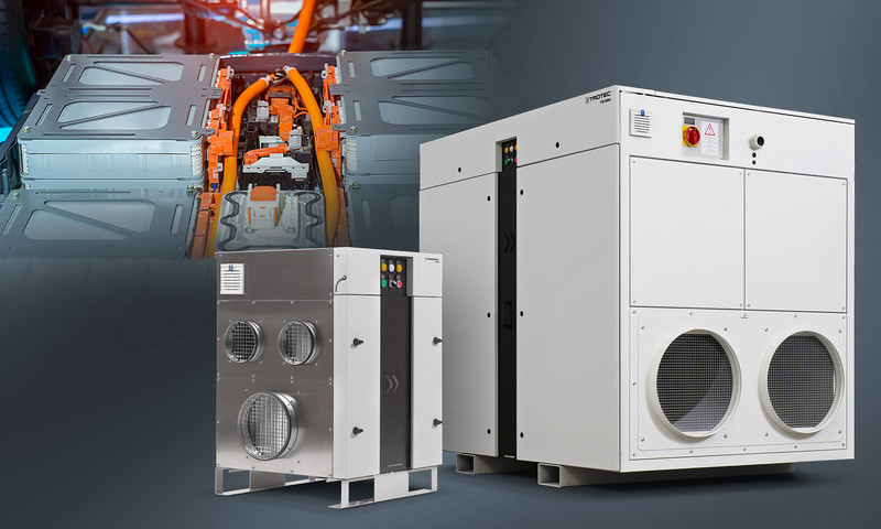 TTR industrial dryers in the field of battery production