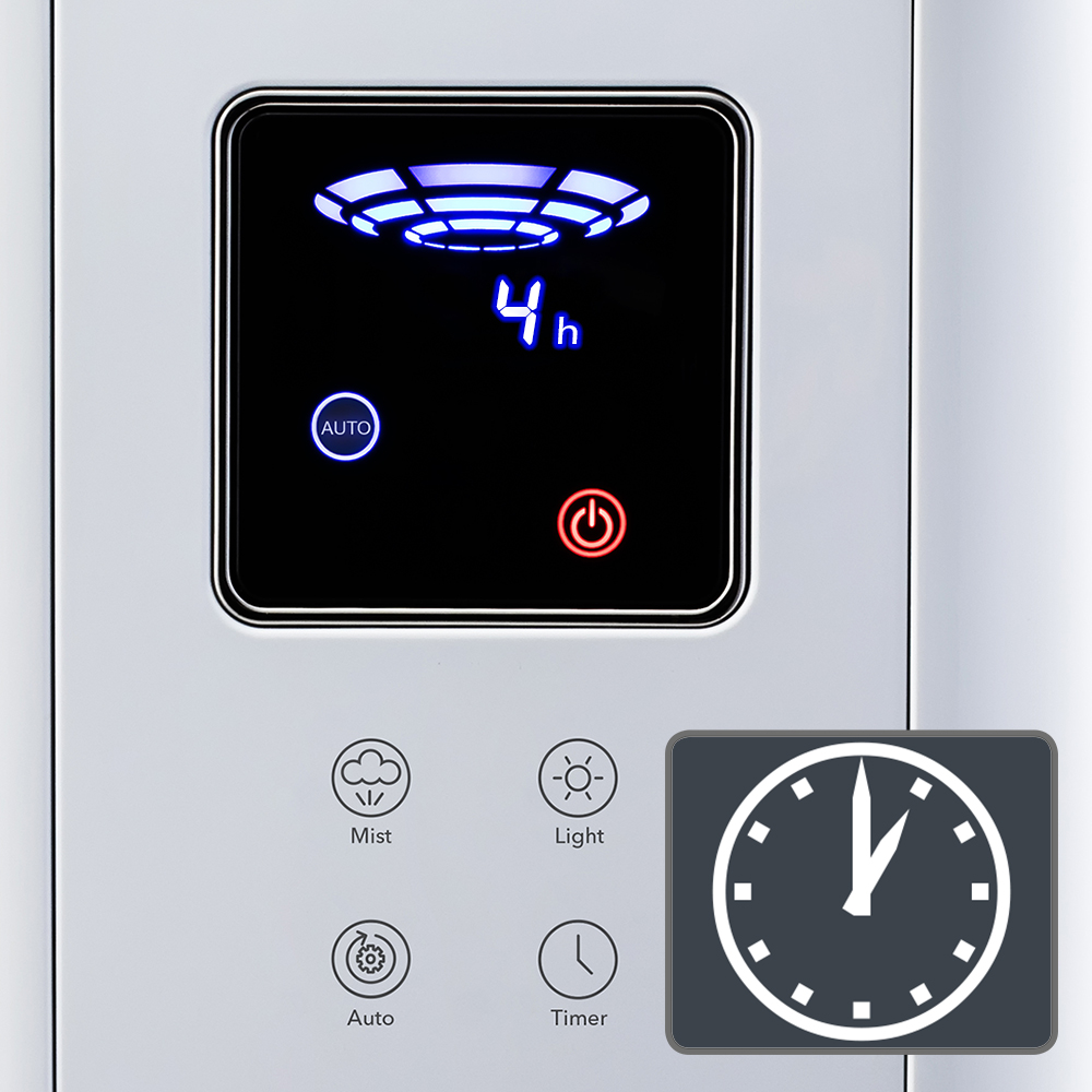 Ultrasonic humidifier B 5 E – Energy-saving timer function