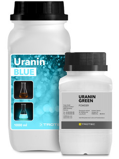 Uranin Blue and Uranin Green from Trotec