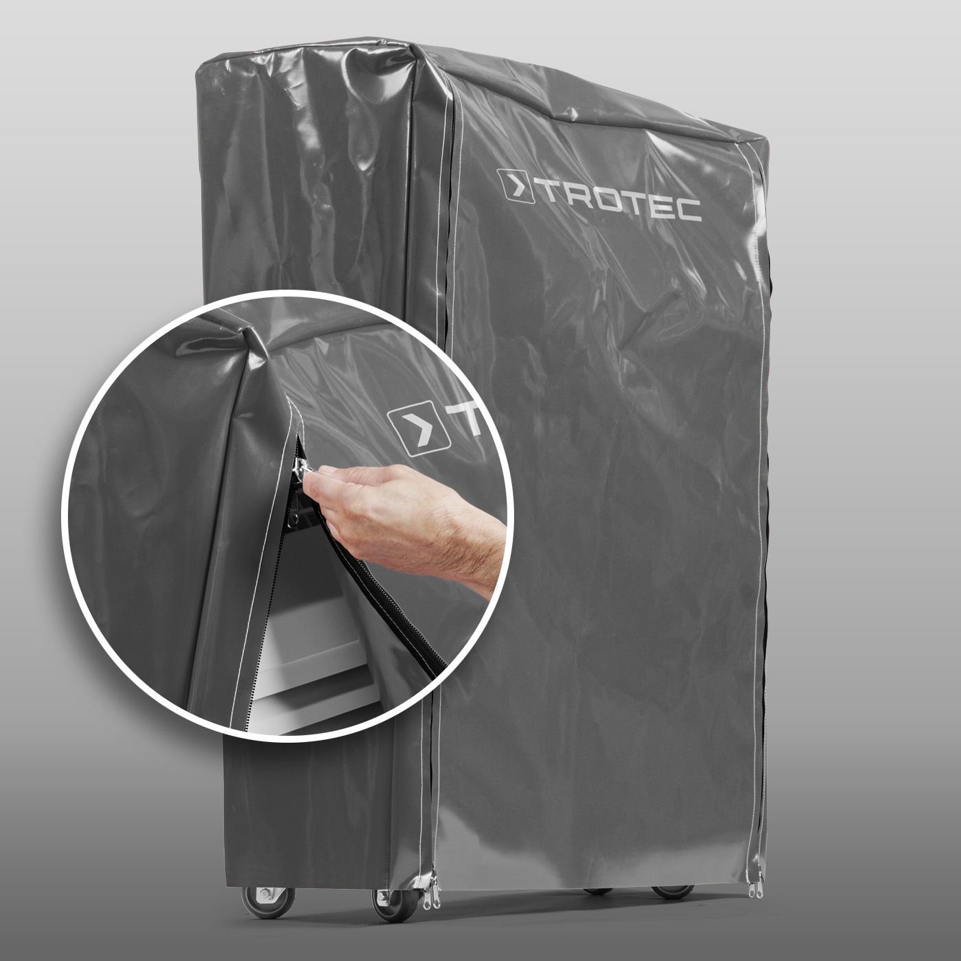 Weather protection cover available as accessory part